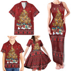 Funny Kiwi Bird Xmas Tree Family Matching Tank Maxi Dress and Hawaiian Shirt New Zealand Tribal Christmas Spirit - Aussie Hoodie