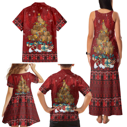 Funny Kiwi Bird Xmas Tree Family Matching Tank Maxi Dress and Hawaiian Shirt New Zealand Tribal Christmas Spirit - Aussie Hoodie