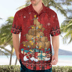 Funny Kiwi Bird Xmas Tree Hawaiian Shirt New Zealand Tribal Christmas Spirit - Aussie Hoodie