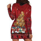 Funny Kiwi Bird Xmas Tree Hoodie Dress New Zealand Tribal Christmas Spirit - Aussie Hoodie