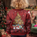 Funny Kiwi Bird Xmas Tree Kid Ugly Christmas Sweater New Zealand Tribal Christmas Spirit - Aussie Hoodie
