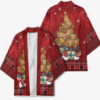 Funny Kiwi Bird Xmas Tree Kimono New Zealand Tribal Christmas Spirit - Aussie Hoodie