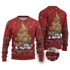 Funny Kiwi Bird Xmas Tree Ugly Christmas Sweater New Zealand Tribal Christmas Spirit - Aussie Hoodie