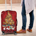 Funny Kiwi Bird Xmas Tree Luggage Cover New Zealand Tribal Christmas Spirit - Aussie Hoodie
