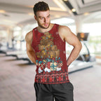 Funny Kiwi Bird Xmas Tree Men Tank Top New Zealand Tribal Christmas Spirit - Aussie Hoodie
