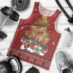 Funny Kiwi Bird Xmas Tree Men Tank Top New Zealand Tribal Christmas Spirit - Aussie Hoodie