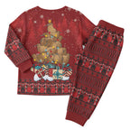 Funny Kiwi Bird Xmas Tree Christmas Pajama Set New Zealand Tribal Christmas Spirit - Aussie Hoodie