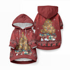 Funny Kiwi Bird Xmas Tree Pet Hoodie New Zealand Tribal Christmas Spirit