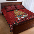 Funny Kiwi Bird Xmas Tree Quilt Bed Set New Zealand Tribal Christmas Spirit - Aussie Hoodie