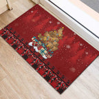Funny Kiwi Bird Xmas Tree Rubber Doormat New Zealand Tribal Christmas Spirit - Aussie Hoodie