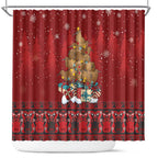Funny Kiwi Bird Xmas Tree Shower Curtain New Zealand Tribal Christmas Spirit - Aussie Hoodie