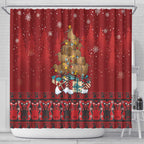 Funny Kiwi Bird Xmas Tree Shower Curtain New Zealand Tribal Christmas Spirit - Aussie Hoodie