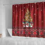 Funny Kiwi Bird Xmas Tree Shower Curtain New Zealand Tribal Christmas Spirit - Aussie Hoodie