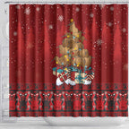 Funny Kiwi Bird Xmas Tree Shower Curtain New Zealand Tribal Christmas Spirit - Aussie Hoodie