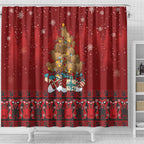 Funny Kiwi Bird Xmas Tree Shower Curtain New Zealand Tribal Christmas Spirit - Aussie Hoodie