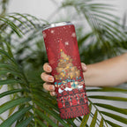 Funny Kiwi Bird Xmas Tree Skinny Tumbler New Zealand Tribal Christmas Spirit - Aussie Hoodie