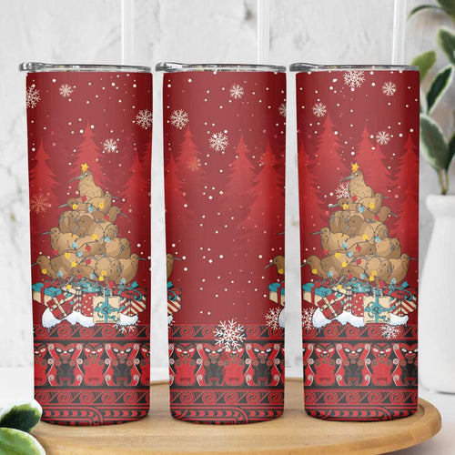 Funny Kiwi Bird Xmas Tree Skinny Tumbler New Zealand Tribal Christmas Spirit - Aussie Hoodie