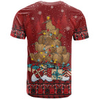 Funny Kiwi Bird Xmas Tree T Shirt New Zealand Tribal Christmas Spirit - Aussie Hoodie