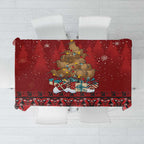 Funny Kiwi Bird Xmas Tree Tablecloth New Zealand Tribal Christmas Spirit - Aussie Hoodie