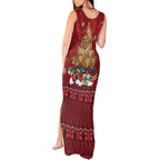Funny Kiwi Bird Xmas Tree Tank Maxi Dress New Zealand Tribal Christmas Spirit - Aussie Hoodie