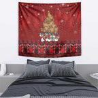 Funny Kiwi Bird Xmas Tree Tapestry New Zealand Tribal Christmas Spirit - Aussie Hoodie