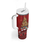 Funny Kiwi Bird Xmas Tree Tumbler With Handle New Zealand Tribal Christmas Spirit - Aussie Hoodie