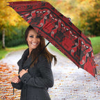 Funny Kiwi Bird Xmas Tree Umbrella New Zealand Tribal Christmas Spirit - Aussie Hoodie