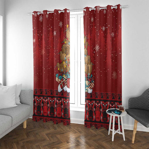 Funny Kiwi Bird Xmas Tree Window Curtain New Zealand Tribal Christmas Spirit - Aussie Hoodie