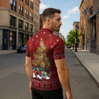 Funny Kiwi Bird Xmas Tree Zipper Polo Shirt New Zealand Tribal Christmas Spirit - Aussie Hoodie