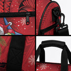 Funny Santa Riding Shark Duffle Bag Polynesian Tribal Christmas Spirit