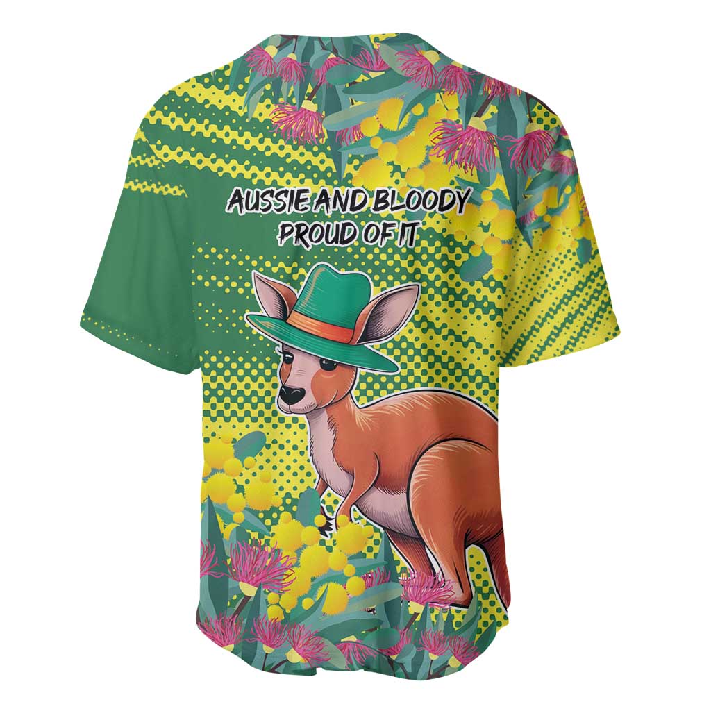 Aussie and Bloody Proud of It Baseball Jersey Happy Australia Day