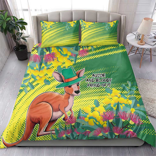 Aussie and Bloody Proud of It Bedding Set Happy Australia Day
