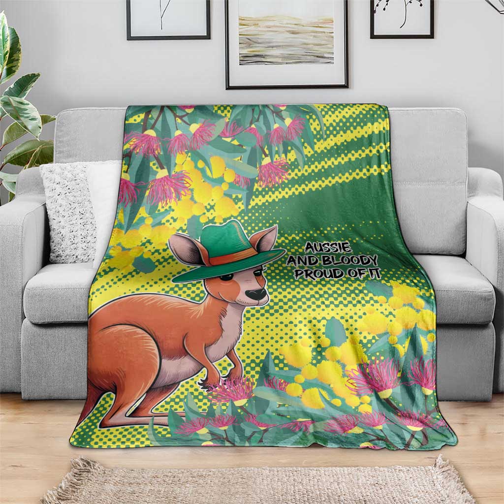 Aussie and Bloody Proud of It Blanket Happy Australia Day
