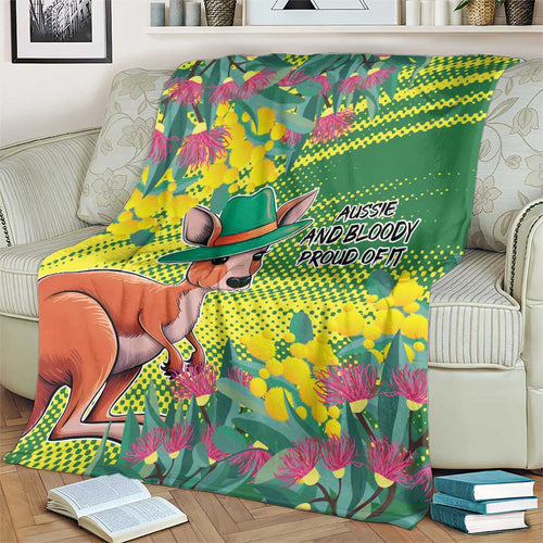Aussie and Bloody Proud of It Blanket Happy Australia Day