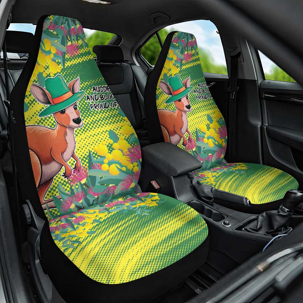 Aussie and Bloody Proud of It Car Seat Cover Happy Australia Day
