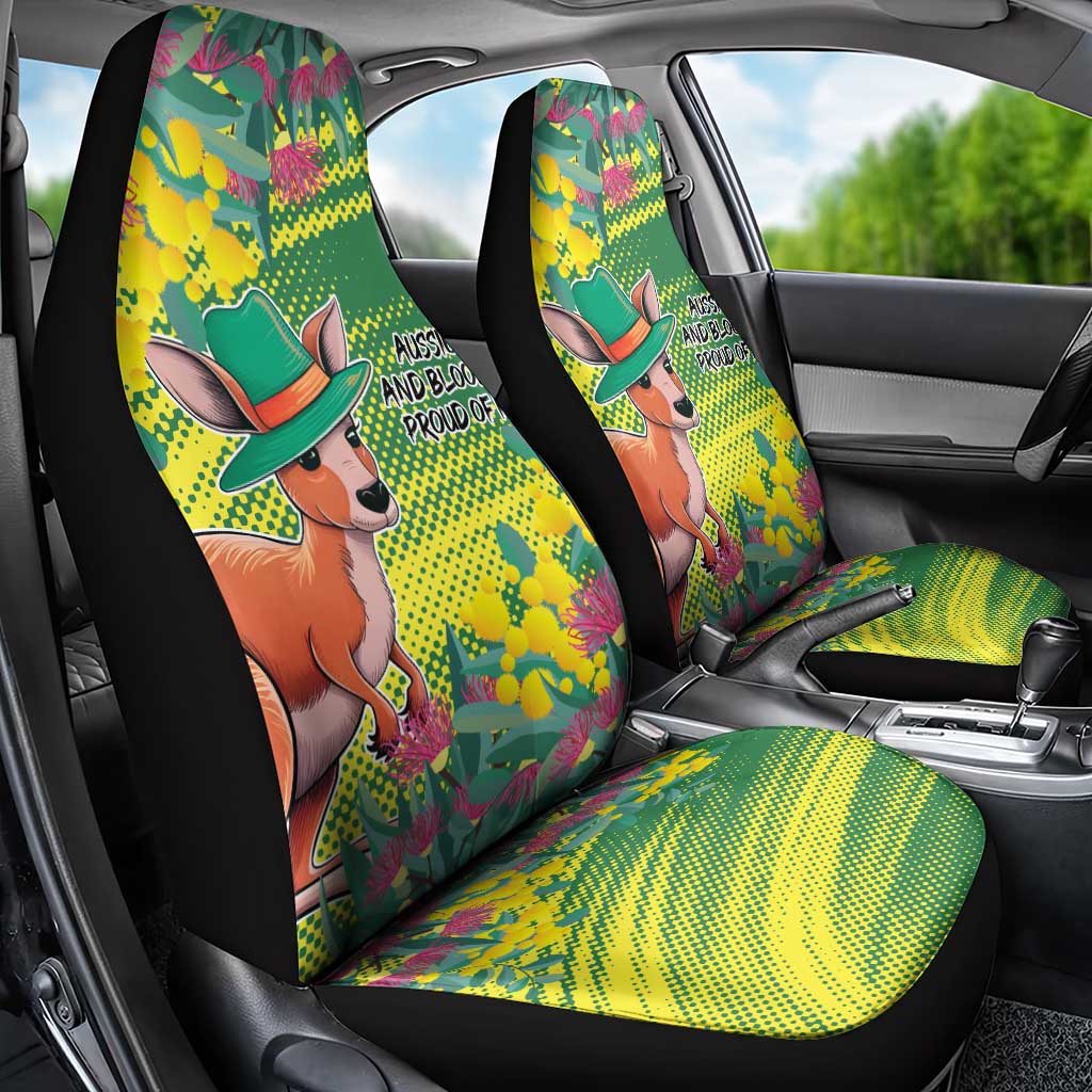 Aussie and Bloody Proud of It Car Seat Cover Happy Australia Day