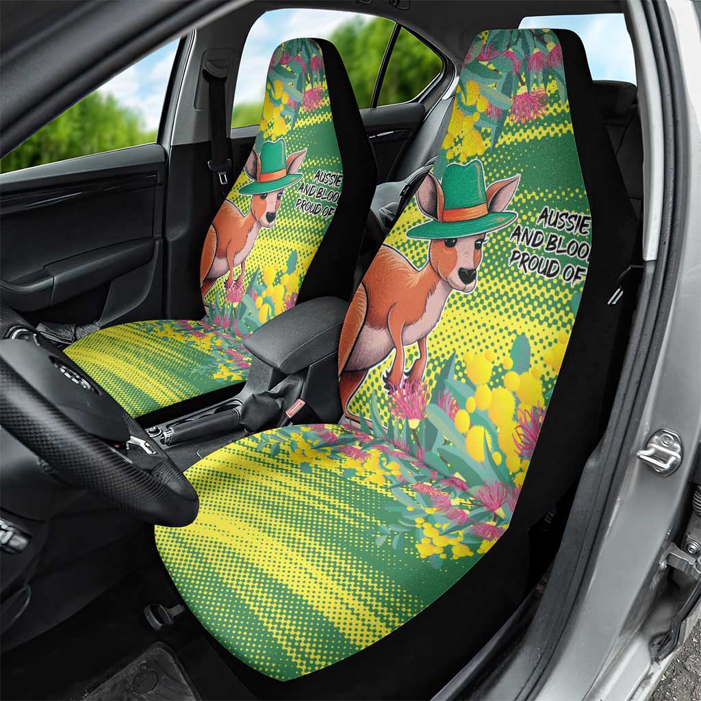 Aussie and Bloody Proud of It Car Seat Cover Happy Australia Day