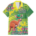 Aussie and Bloody Proud of It Family Matching Puletasi and Hawaiian Shirt Happy Australia Day
