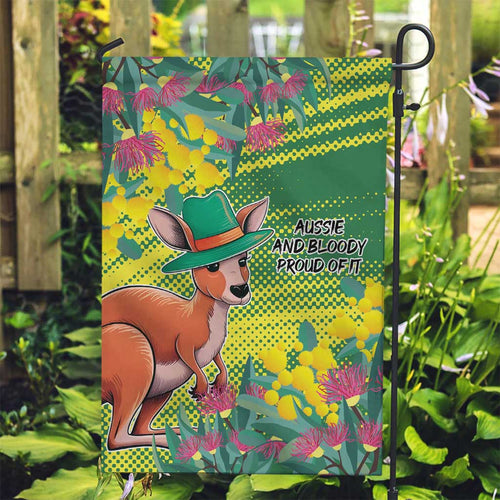 Aussie and Bloody Proud of It Garden Flag Happy Australia Day