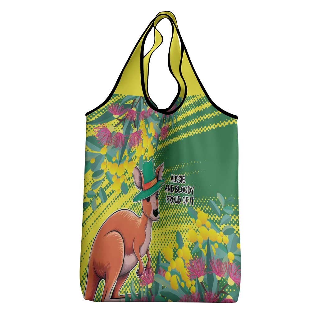 Aussie and Bloody Proud of It Grocery Bag Happy Australia Day