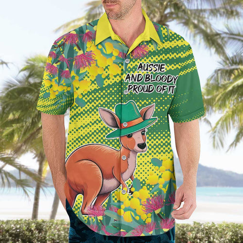 Aussie and Bloody Proud of It Hawaiian Shirt Happy Australia Day