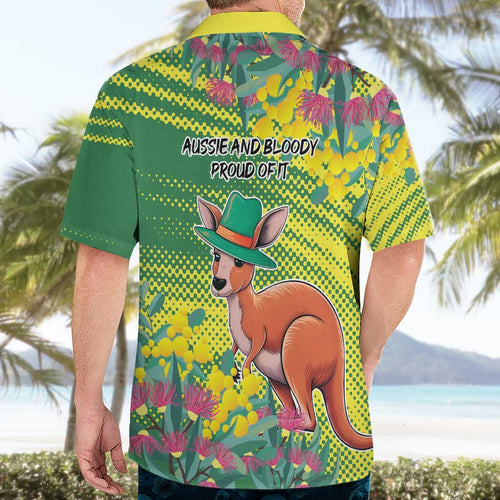 Aussie and Bloody Proud of It Hawaiian Shirt Happy Australia Day