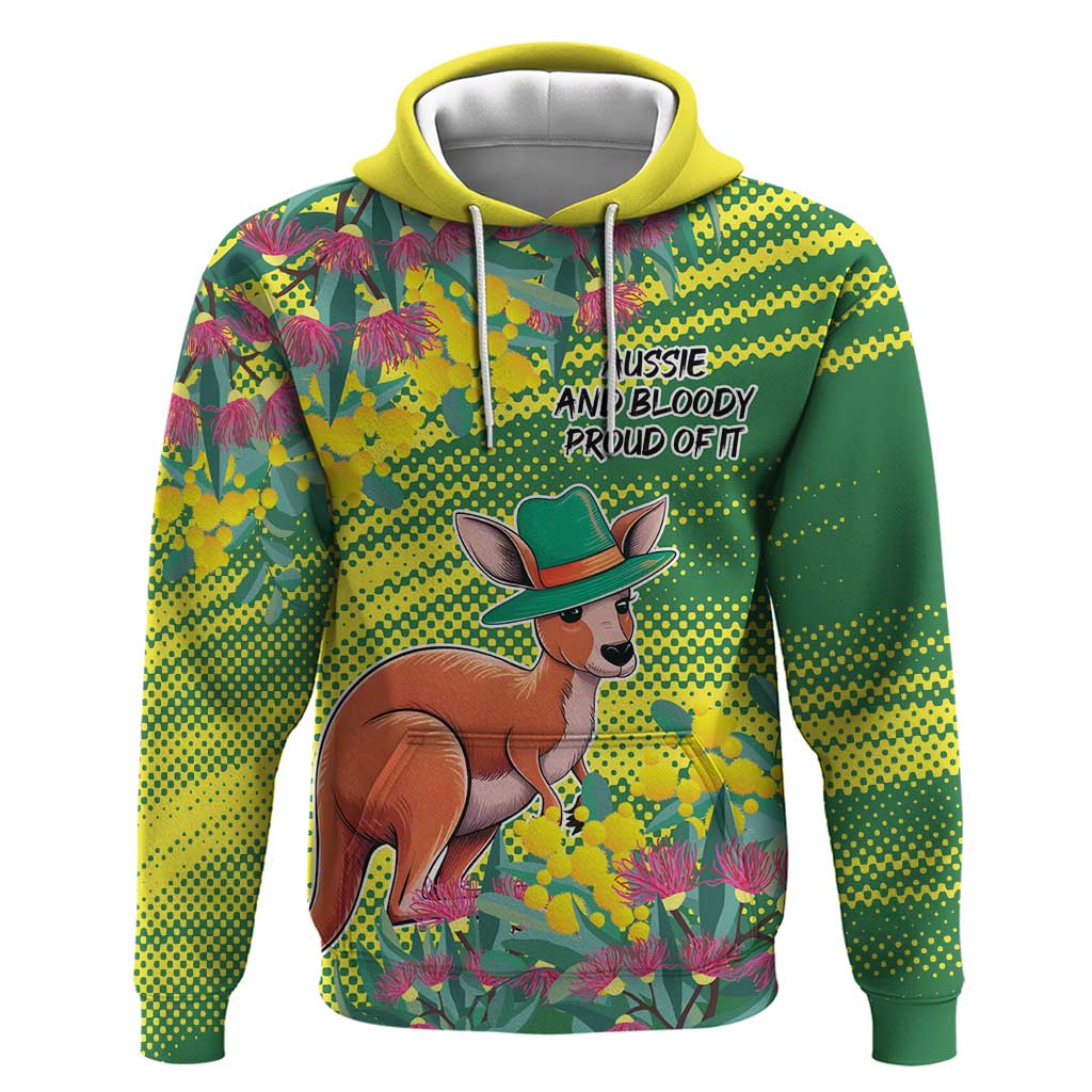 Aussie and Bloody Proud of It Hoodie Happy Australia Day