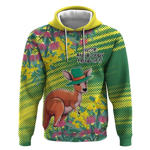 Aussie and Bloody Proud of It Hoodie Happy Australia Day