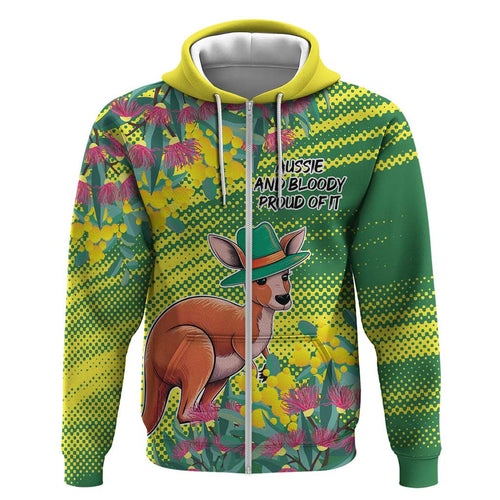 Aussie and Bloody Proud of It Hoodie Happy Australia Day