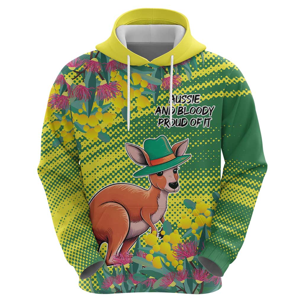Aussie and Bloody Proud of It Hoodie Happy Australia Day