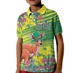 Aussie and Bloody Proud of It Kid Polo Shirt Happy Australia Day