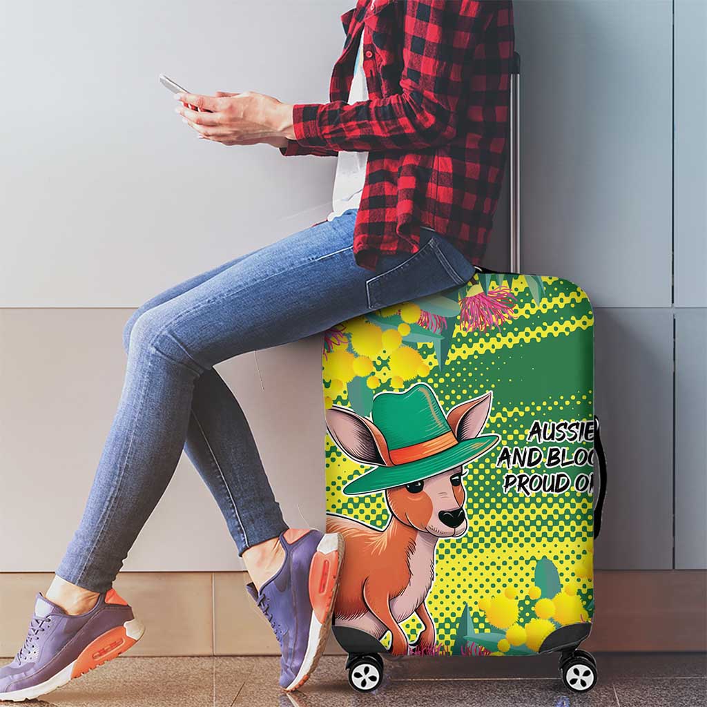 Aussie and Bloody Proud of It Luggage Cover Happy Australia Day