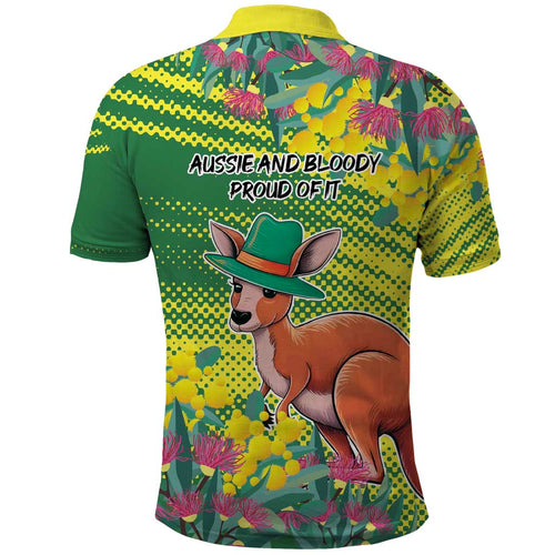 Aussie and Bloody Proud of It Polo Shirt Happy Australia Day