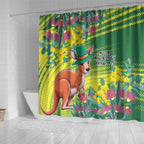 Aussie and Bloody Proud of It Shower Curtain Happy Australia Day